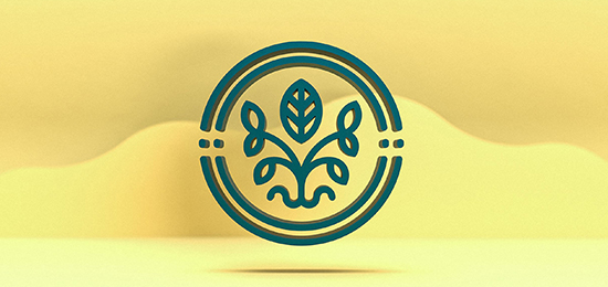 食疗中心标志设计