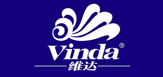 蓝色经典，柔美舒适，高雅洁净的生活卫生用品品牌-Vinda维达-LOGO设计内涵与品牌设计欣赏